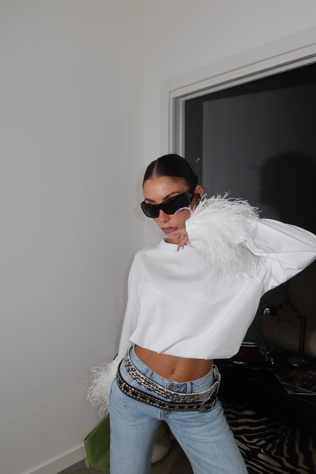 White LIBERTY sweater