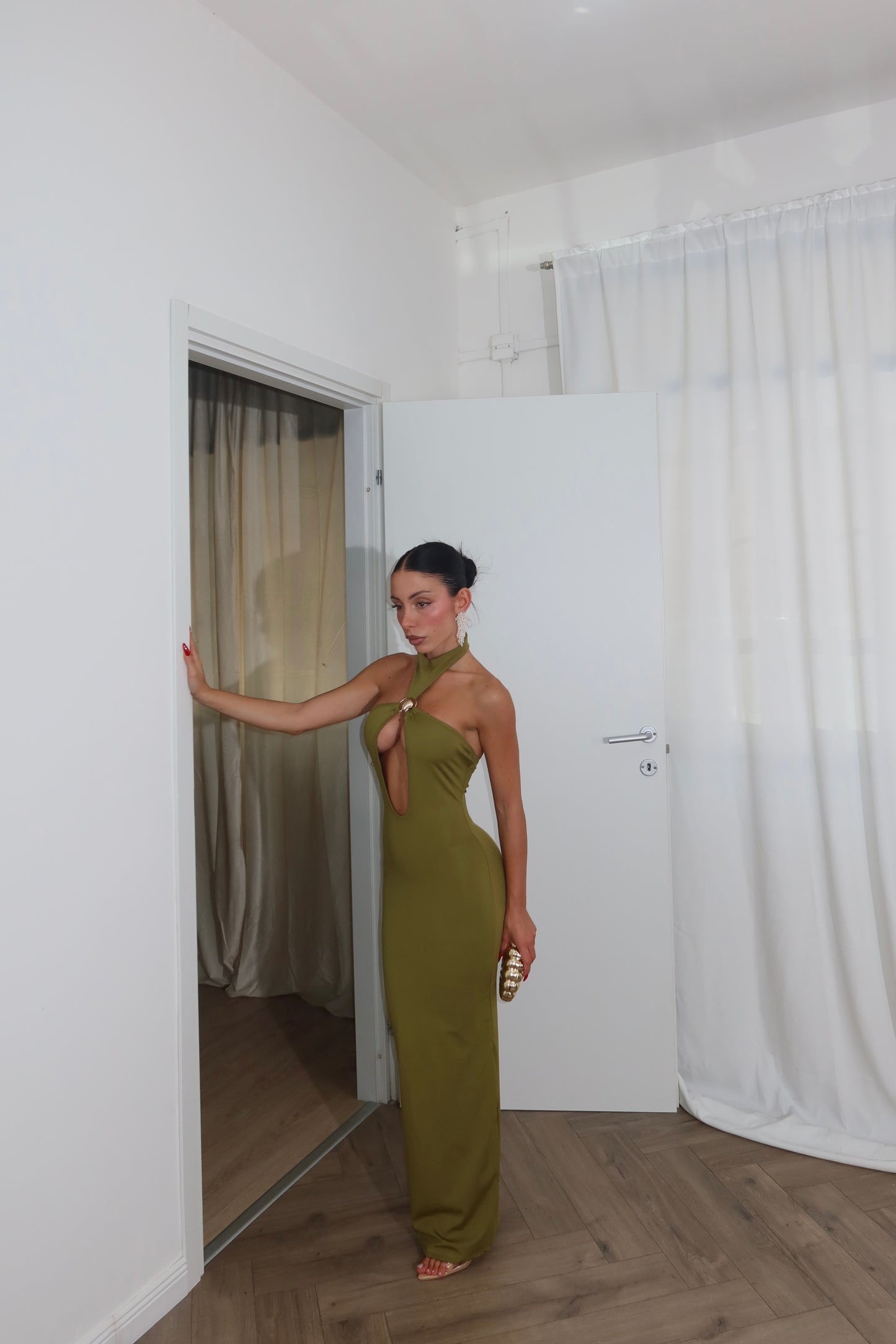 Longdress SHELBY verde militare