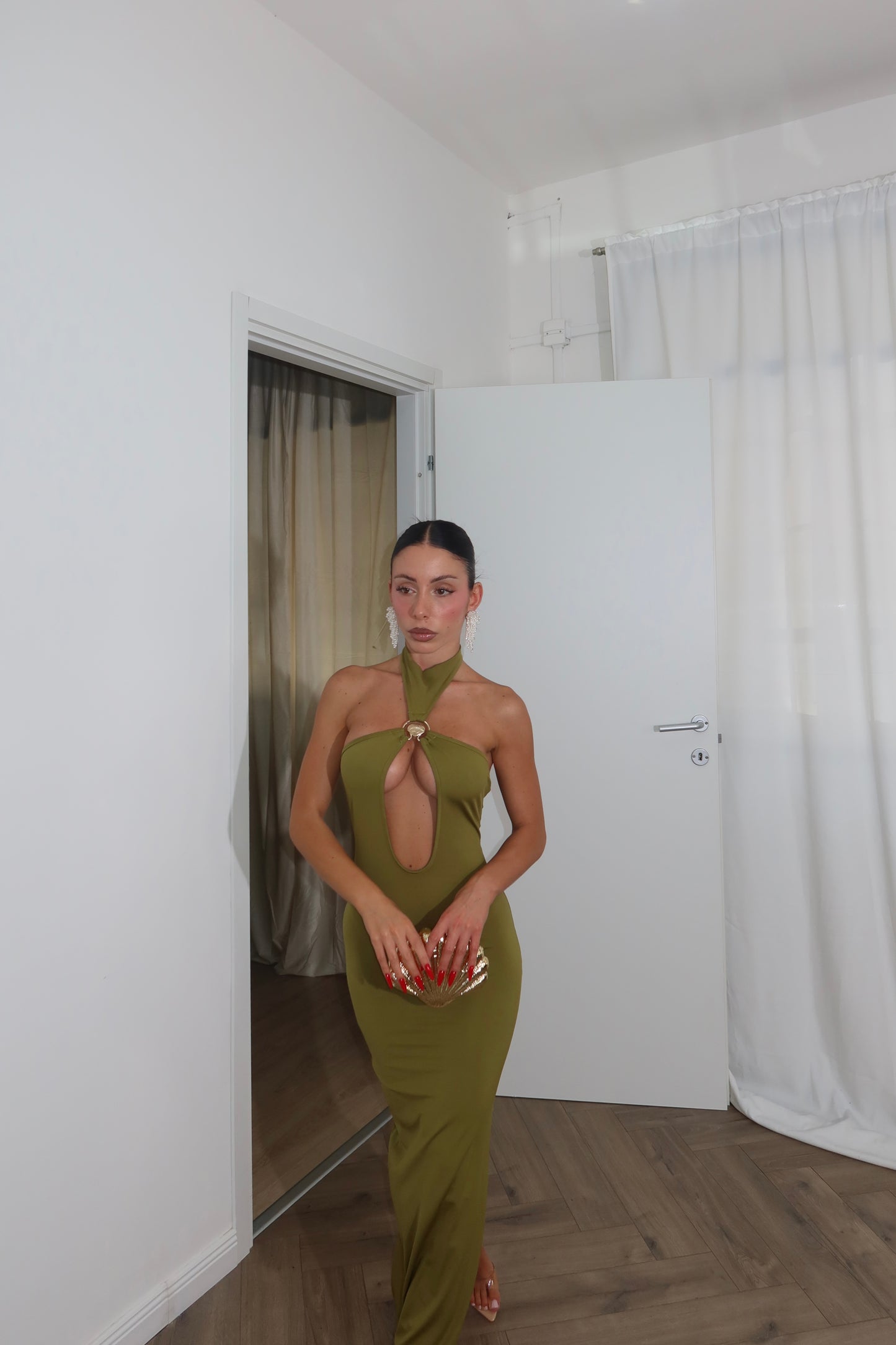 Longdress SHELBY verde militare