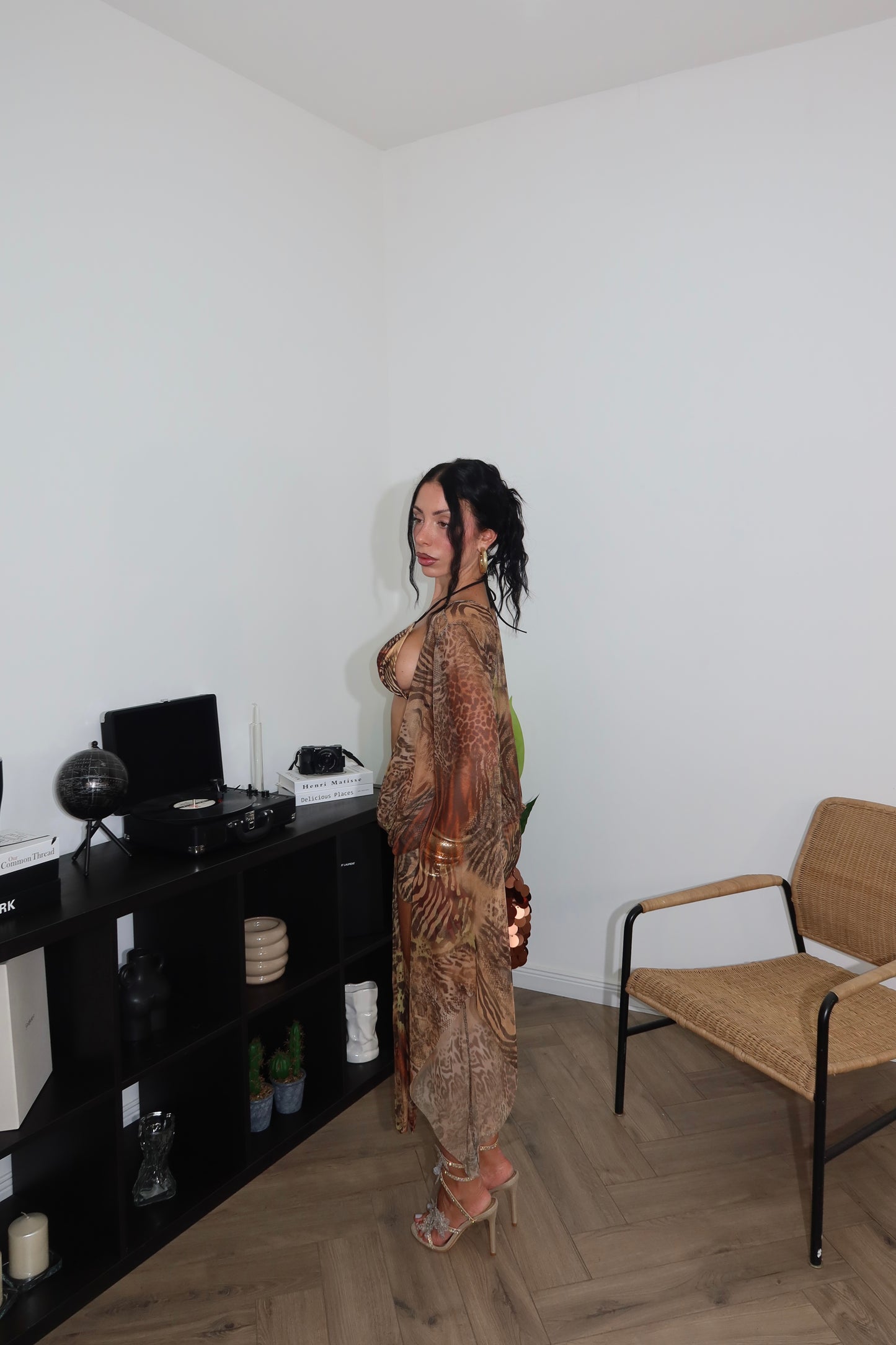 MiniDress VEIL LEOPARD