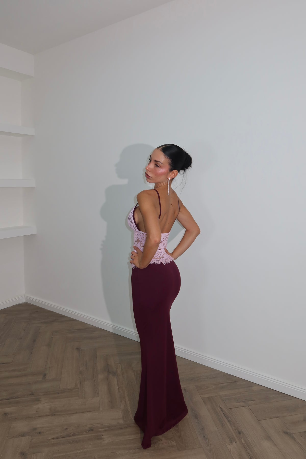 LongDress PARK bordeaux/rosa