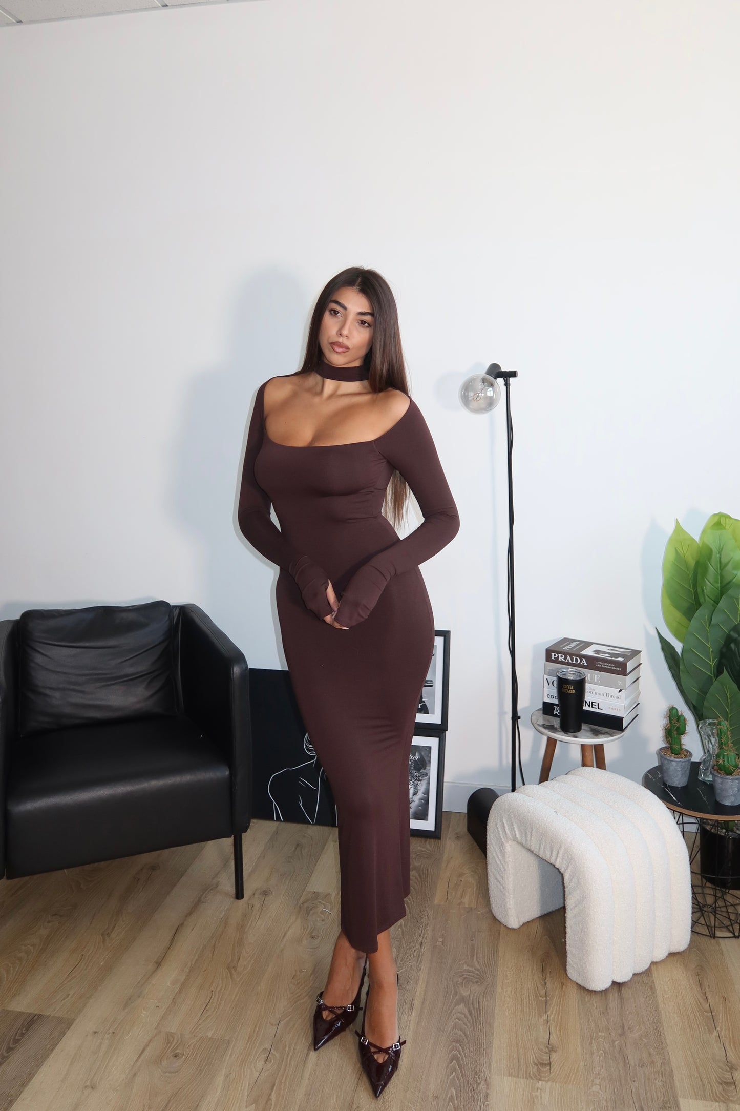 LongDress CHOCKER choco