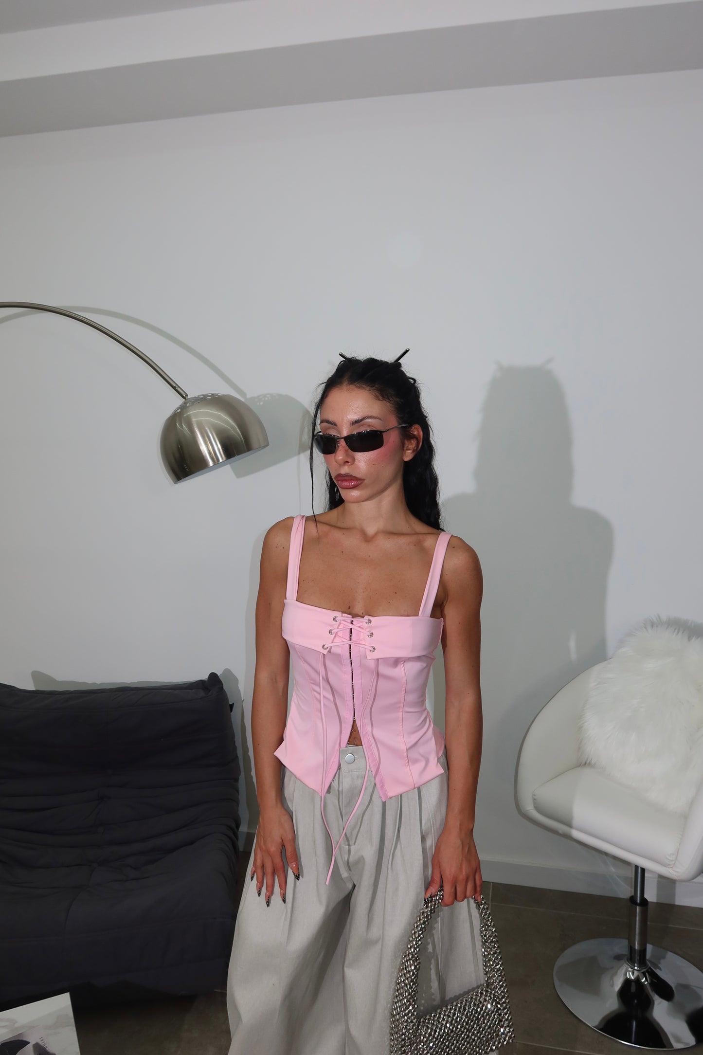 Corset STRINGHE rosa