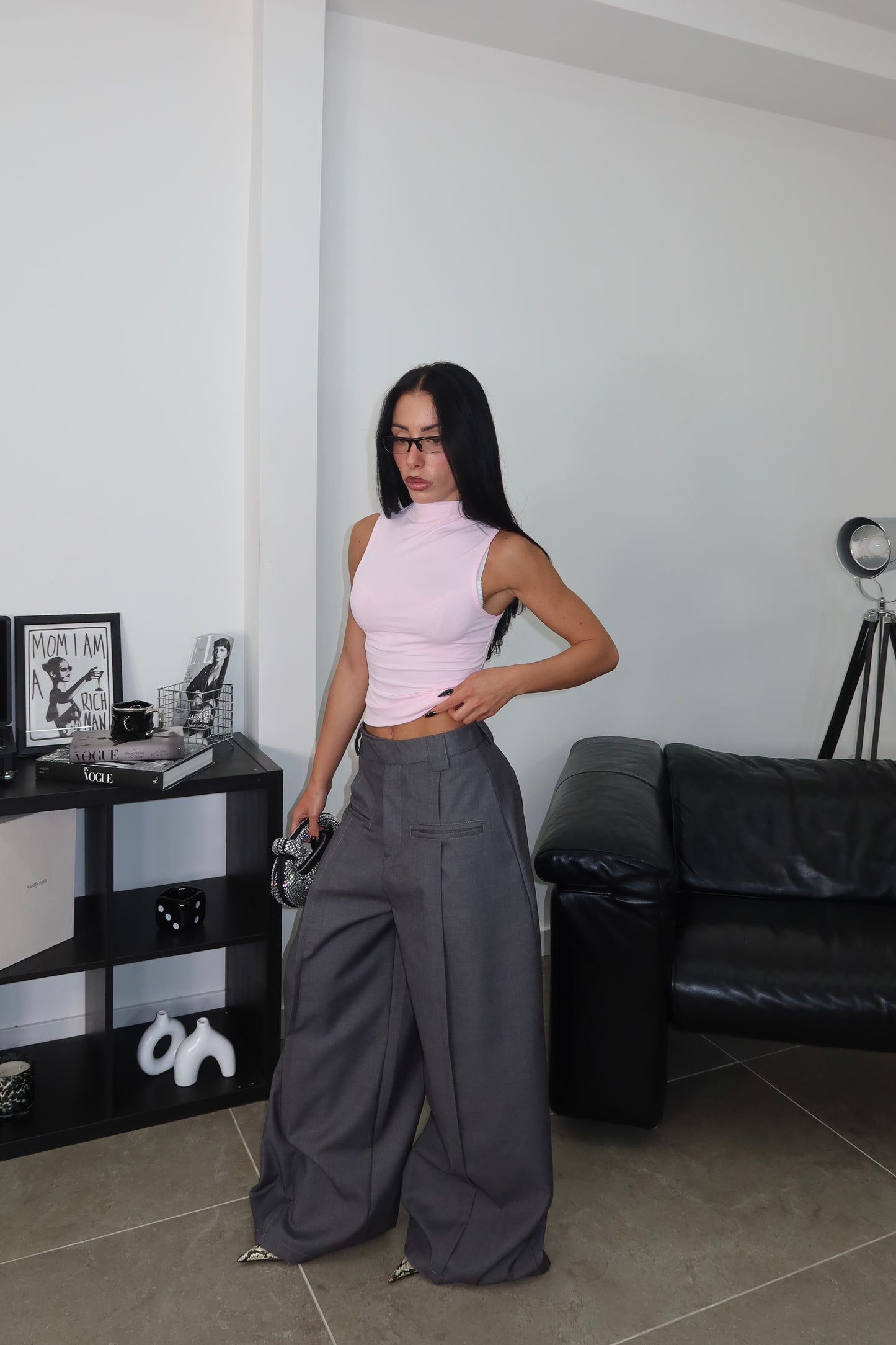 Pants FORMIDABLE dark grey