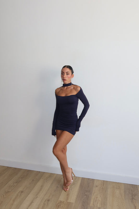 Minidress CHOCKER blu