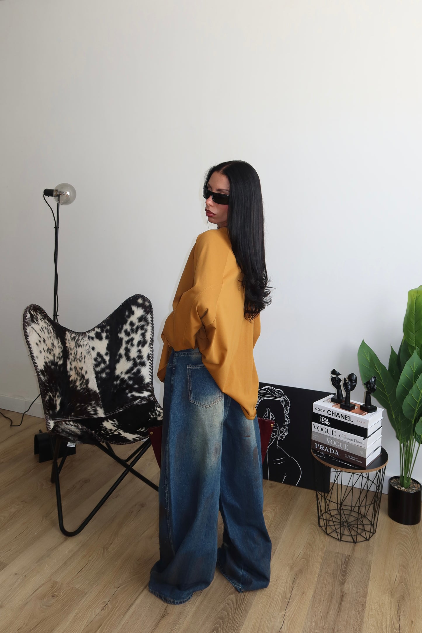Maglia SKATER giallo ocra
