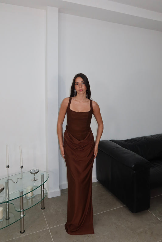 LongDress VIVIENNE choco
