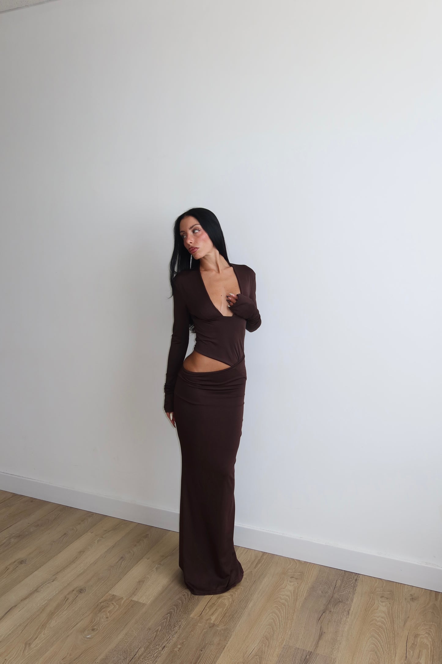 LongDress VERONIQUE choco