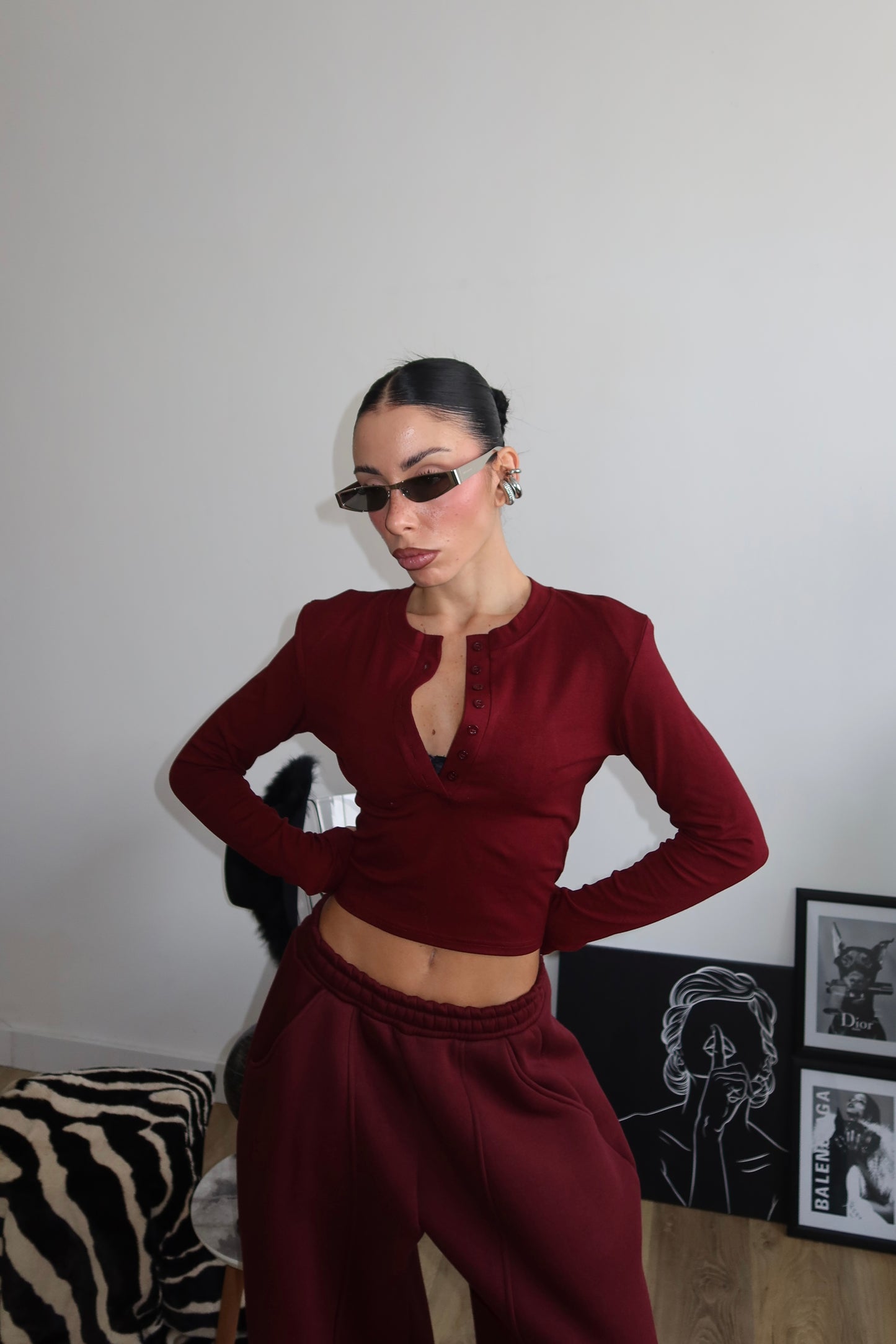 Maglia BENNET bordeaux