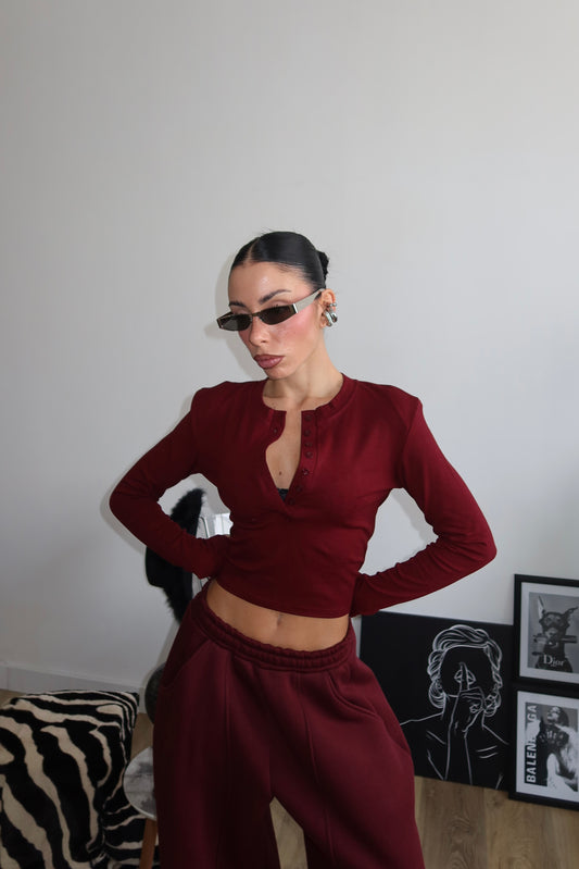 Maglia BENNET bordeaux