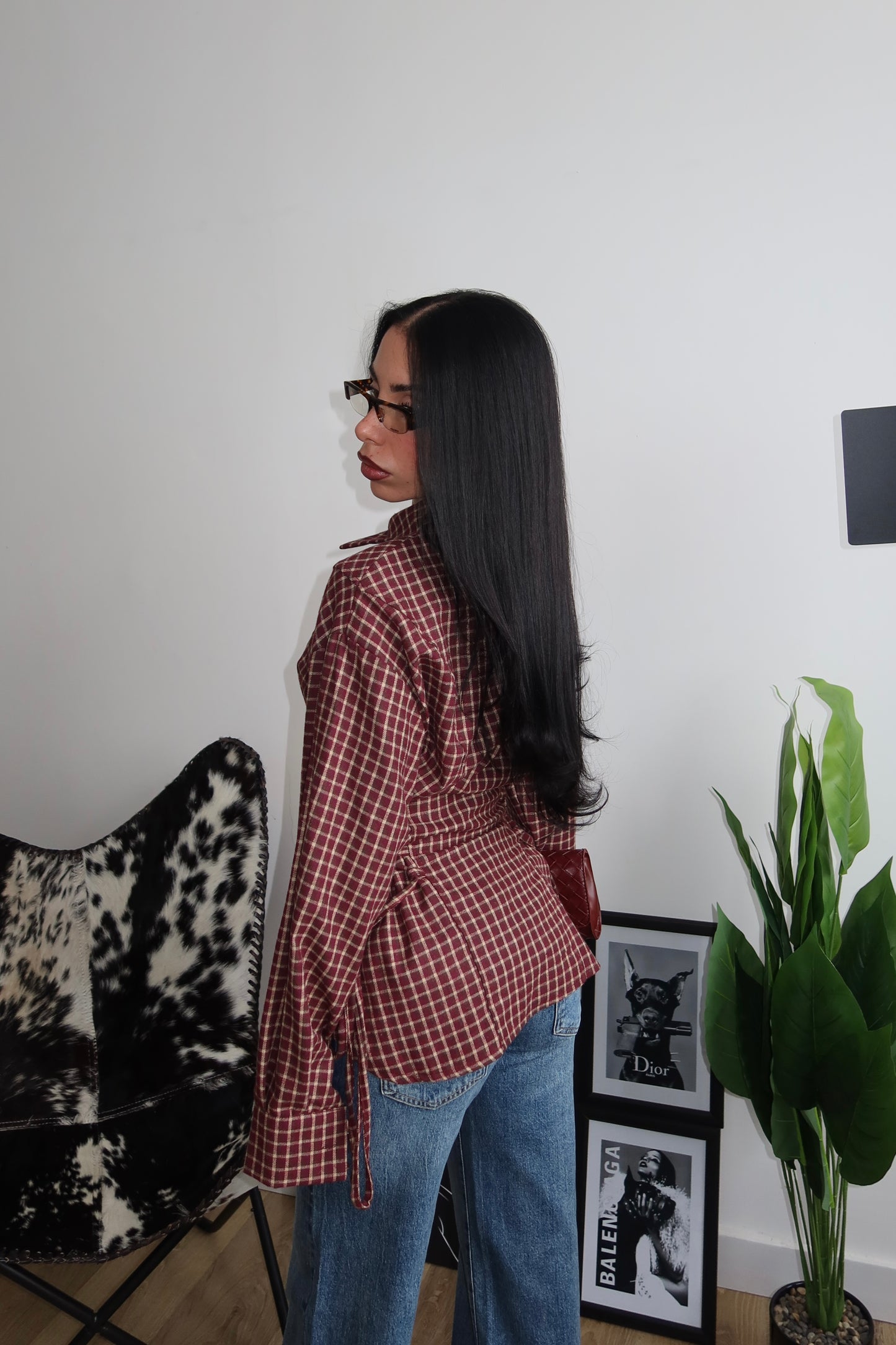 Camicia QUEEN BEE bordeaux