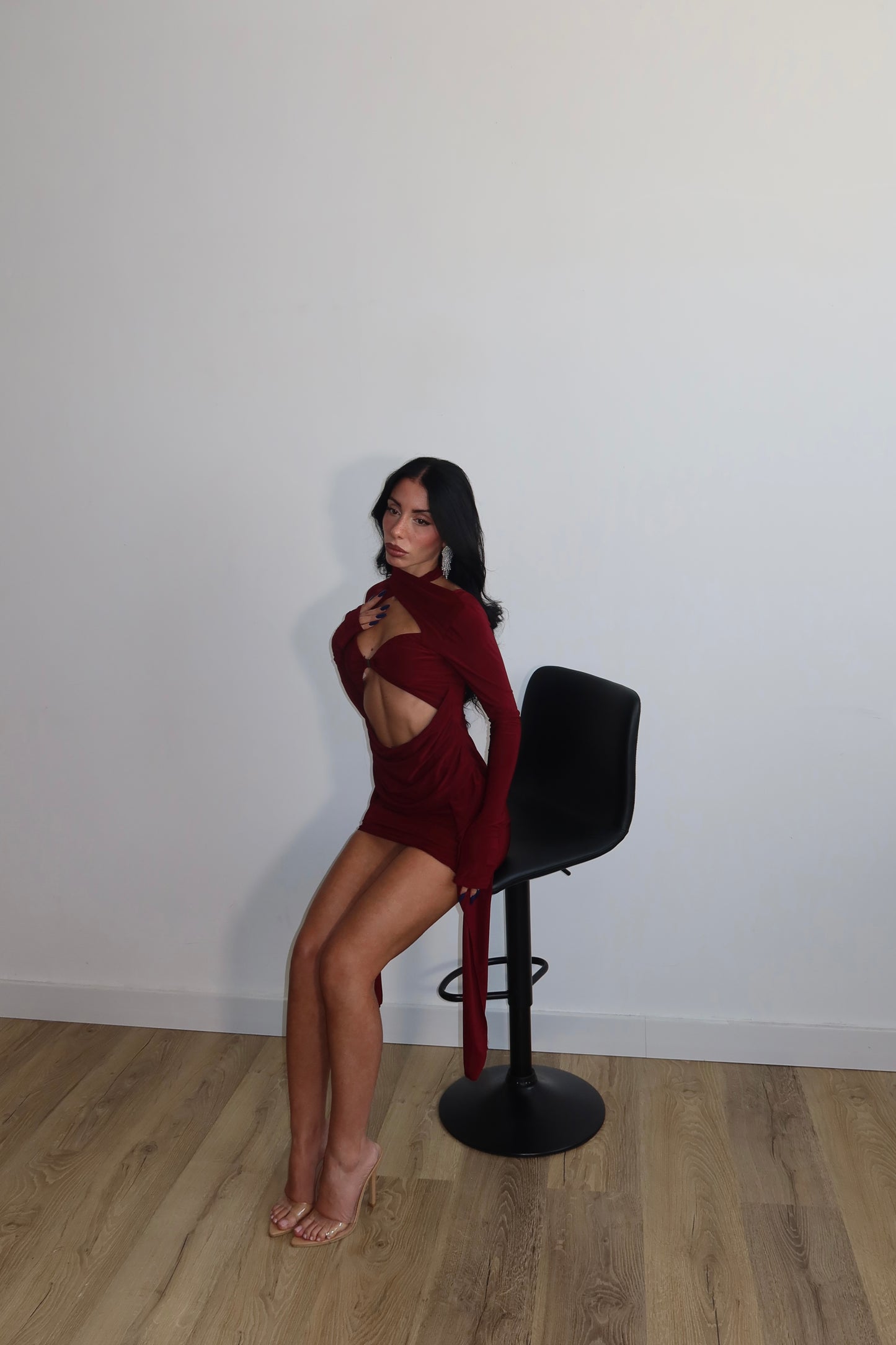 MiniDress LUDMILLA bordeaux