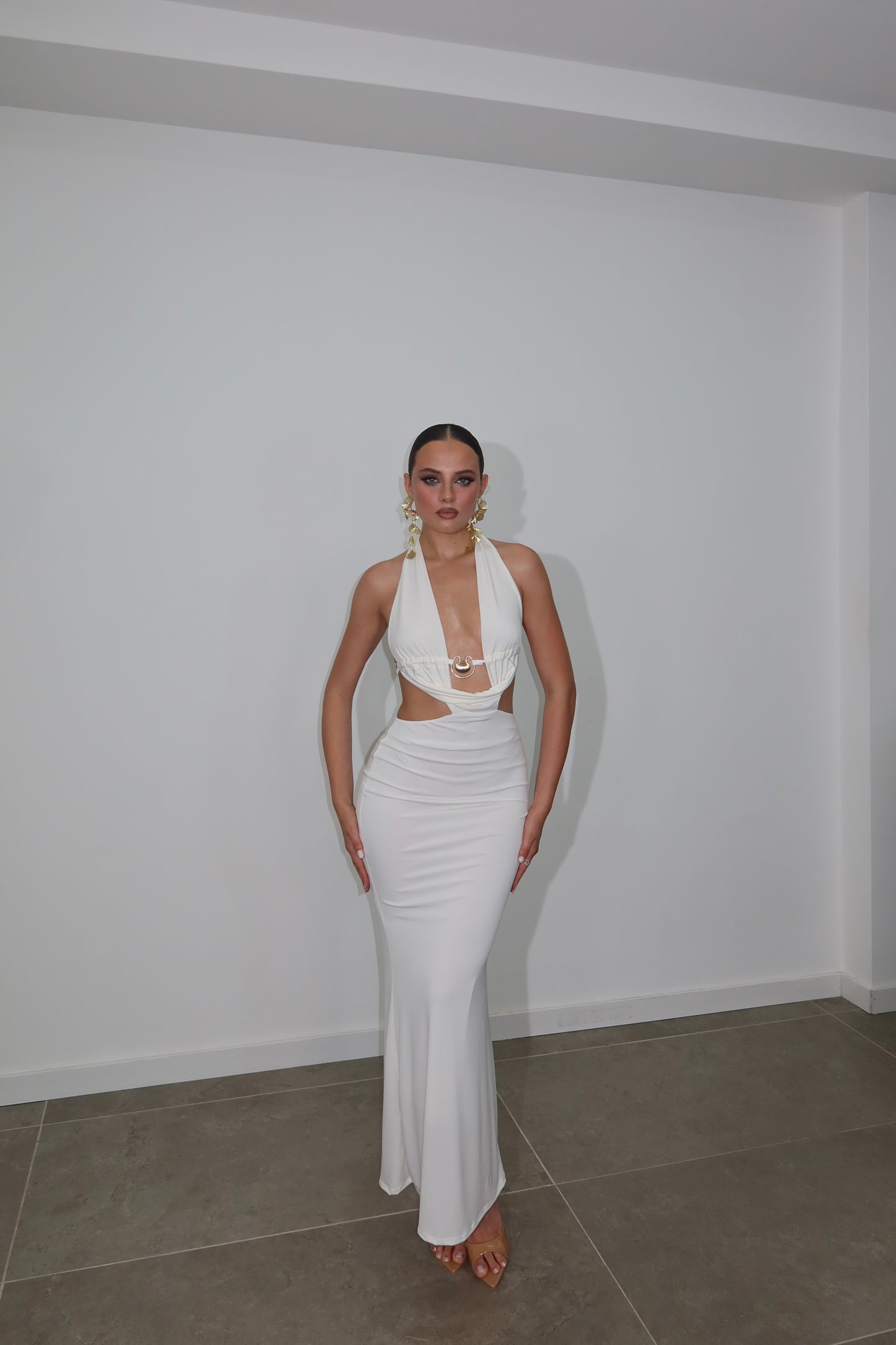 LongDress SHELL bianco