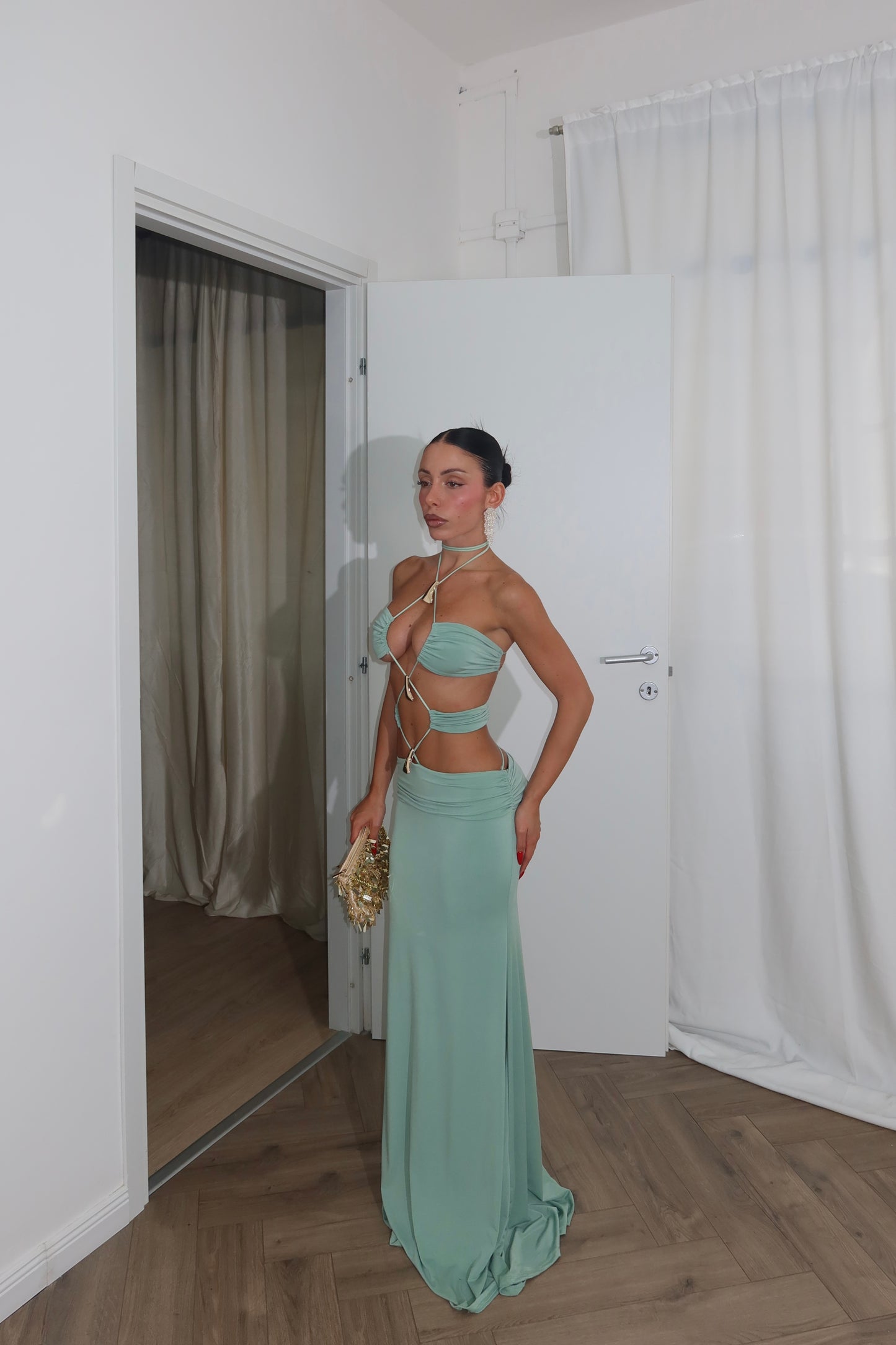 LongDress VENICE verde acqua