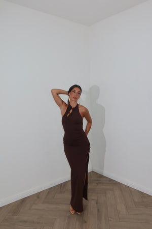 LongDress DELYA choco