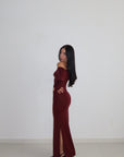 Long Dress KIM bordeaux