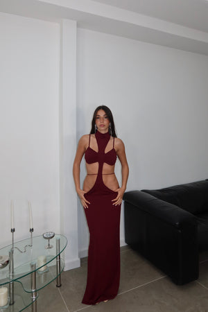 LongDress GLAMOUR bordeaux