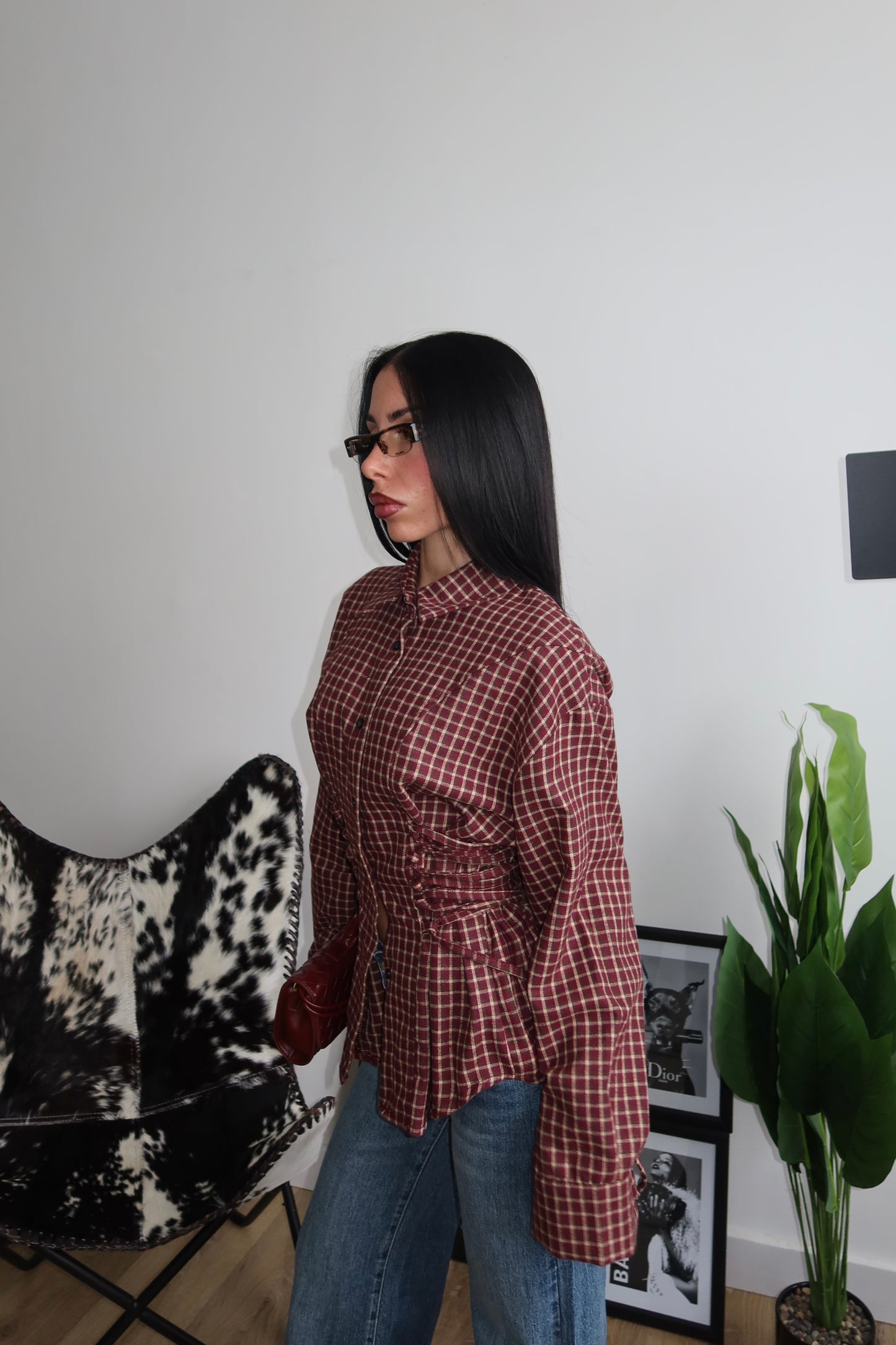 Camicia QUEEN BEE bordeaux