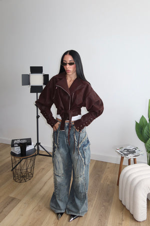 Jacket CAMOSCIO bordeaux