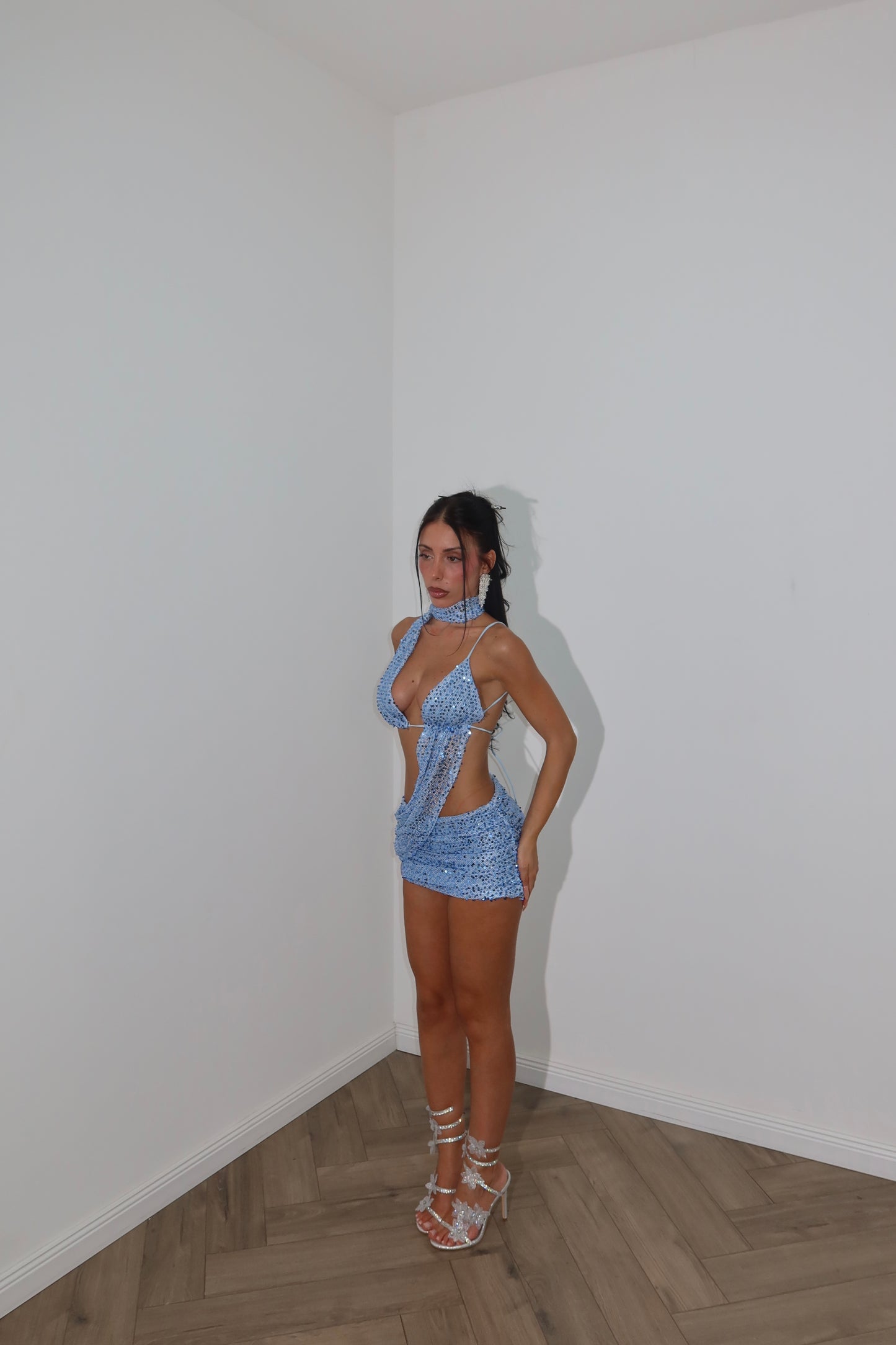 MiniDress UP AND DOWN azzurro
