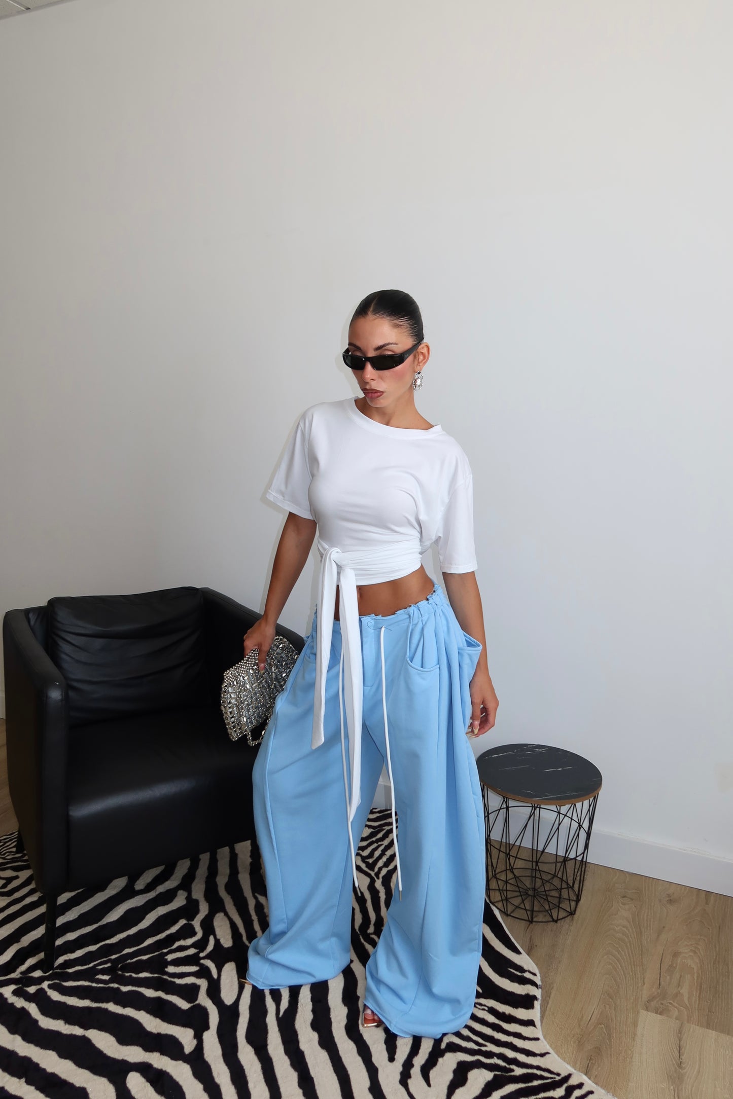 Pants BRENDA celeste