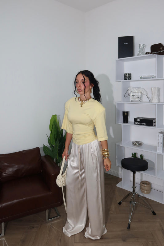 Pants SATIN champagne