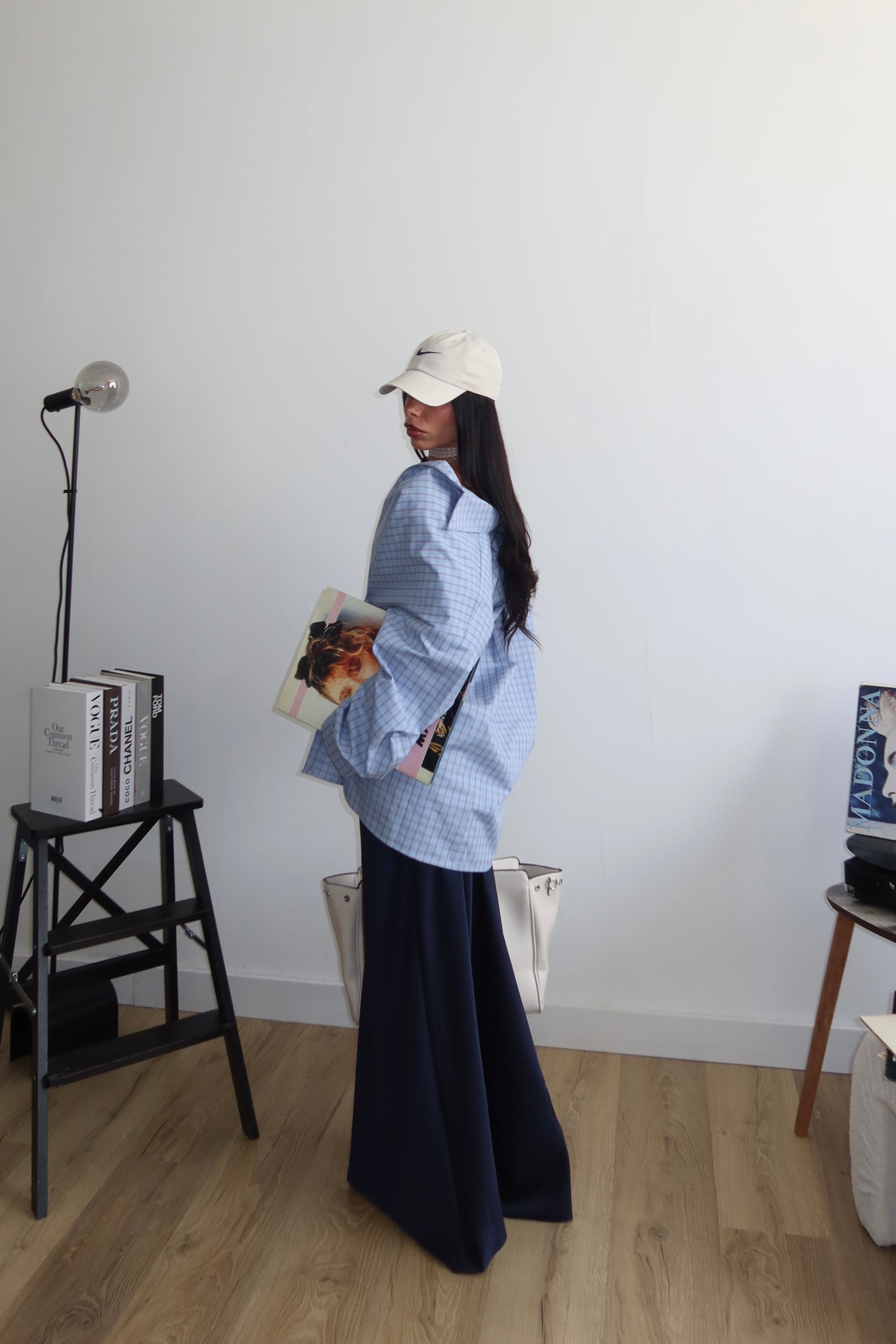 Longuette IN RASO blu