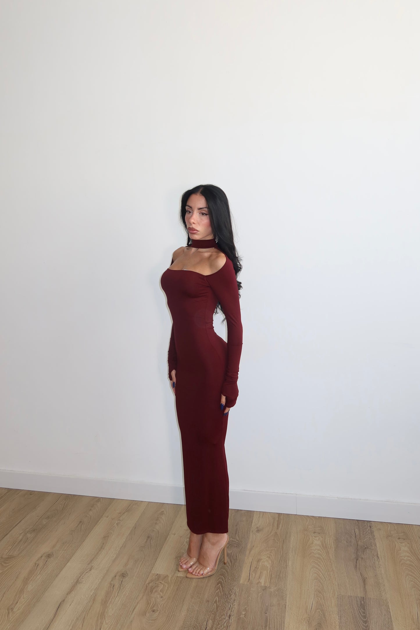 LongDress CHOCKER Bordeaux