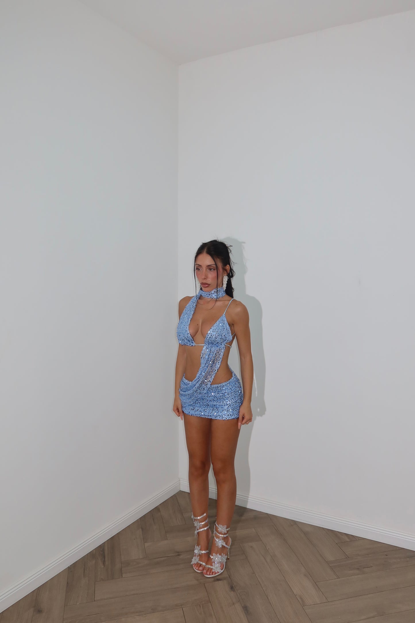 MiniDress UP AND DOWN azzurro