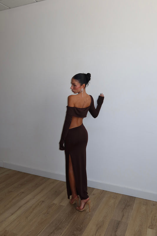 LongDress RENEE' choco