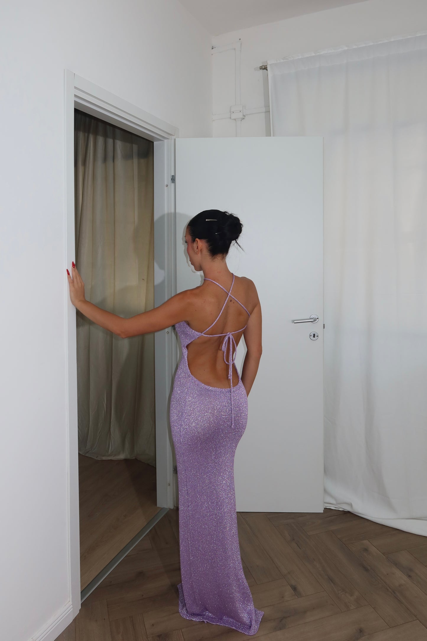 LongDress DIVINITÀ lurex lilla