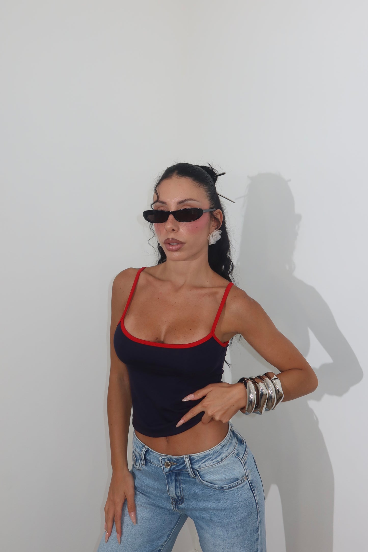Canotta DAY blu/rosso