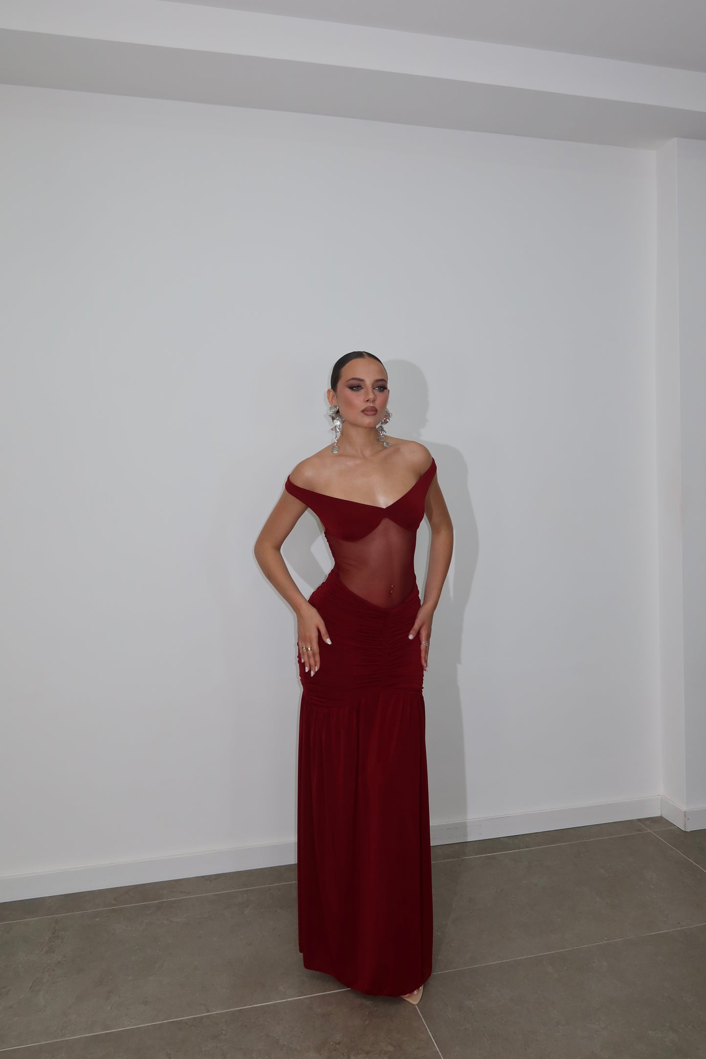 LongDress LEANDRA bordeaux