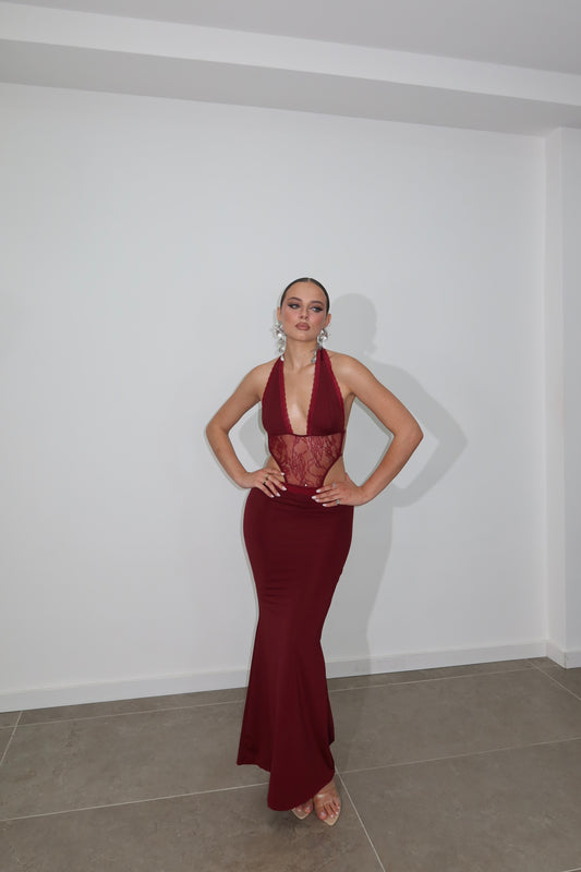 LongDress HILARY bordeuax