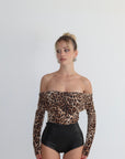 Body SCOLLO A BARCA leopard