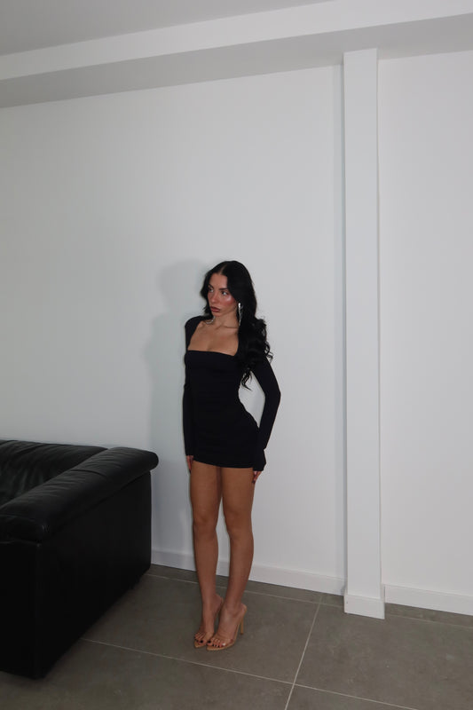 Minidress FAKE COPRISPALLE nero