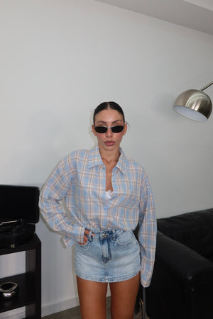 Camicia JEREMIAH azzurro/beige