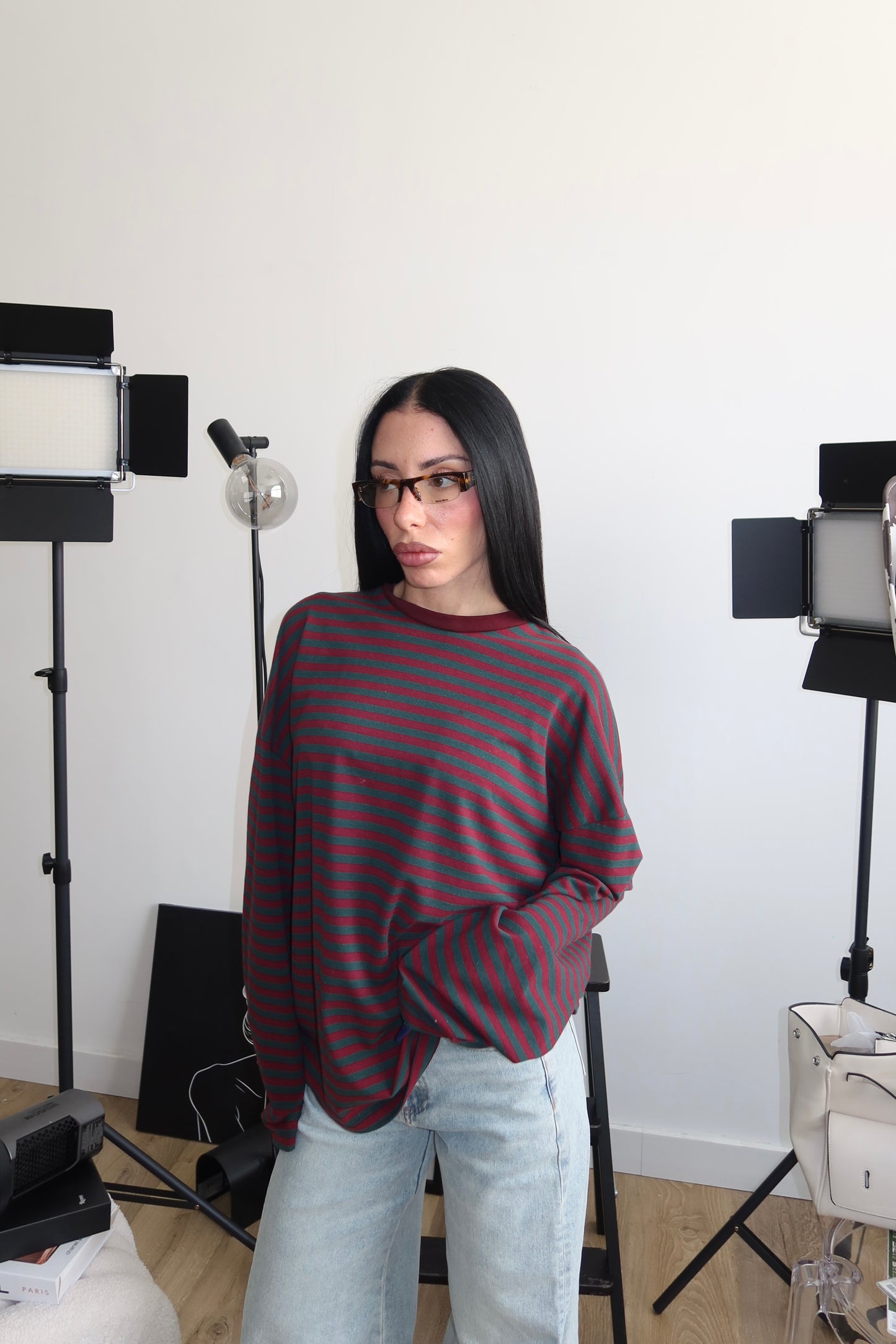 Maglia FREDDIE verde/bordeaux