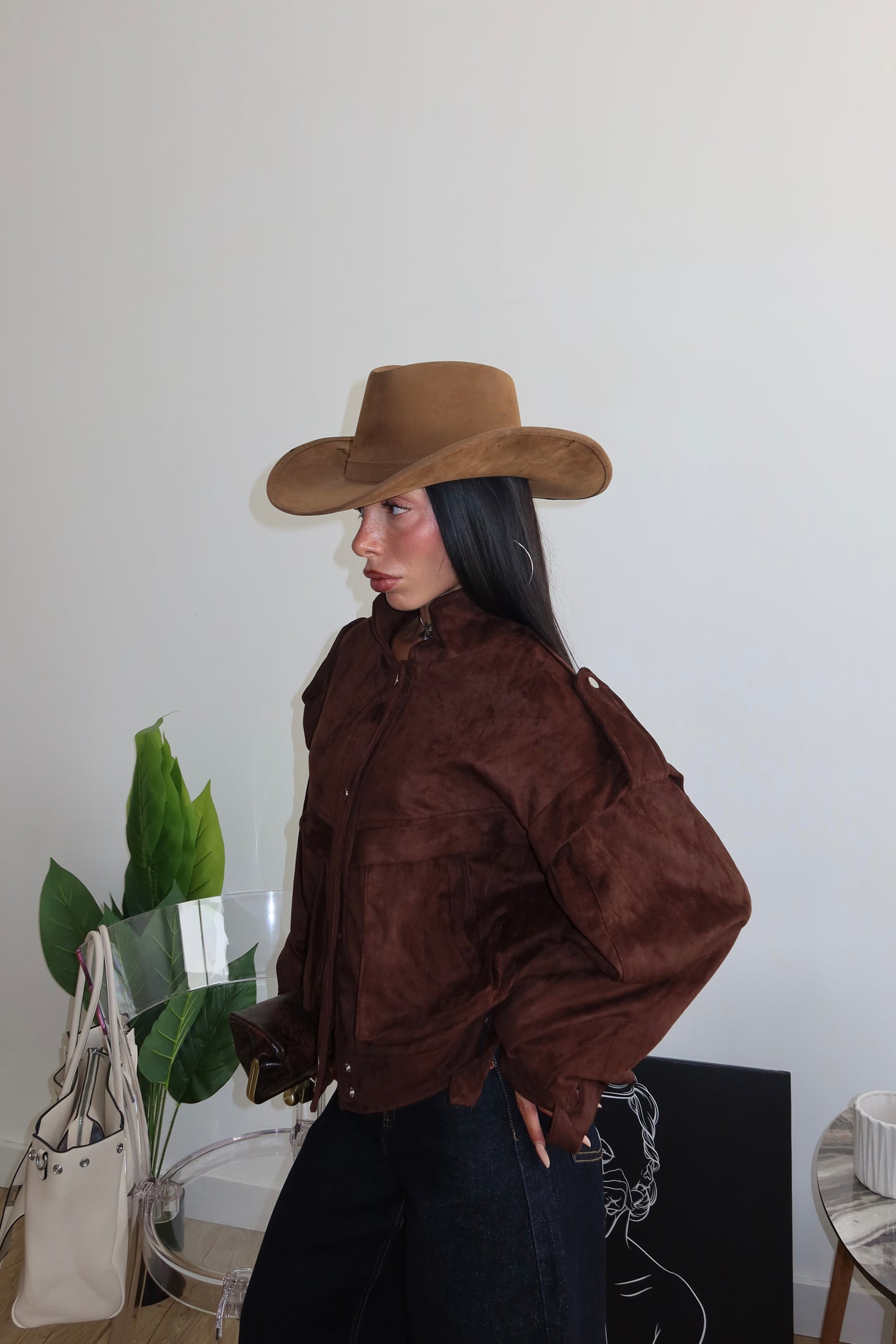 Jacket CAMOSCIO OVER choco