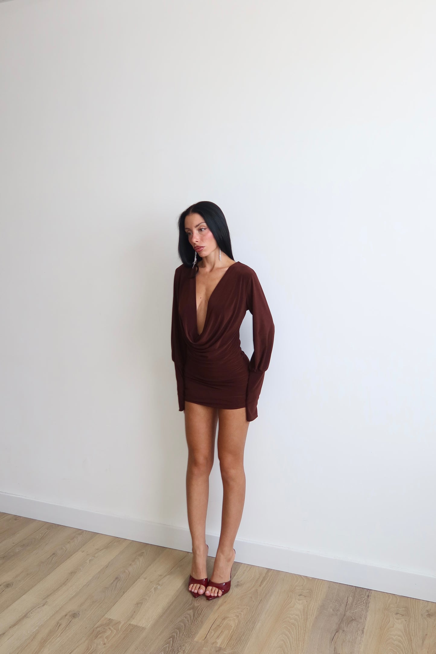 MiniDress JACKIE choco
