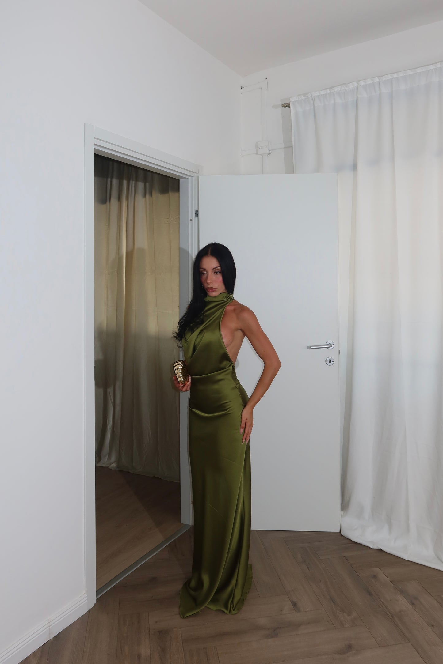 LongDress BELLE verde acido