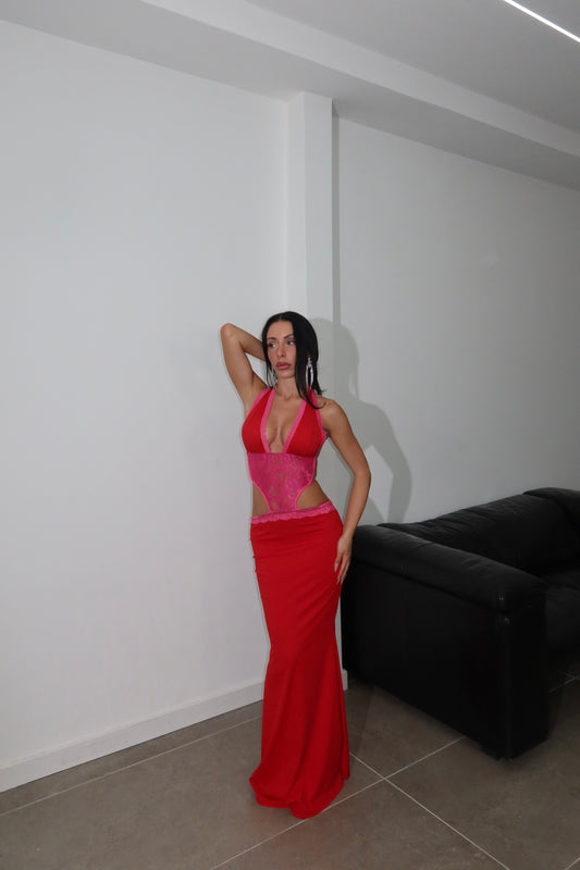 LongDress HILARY rosso