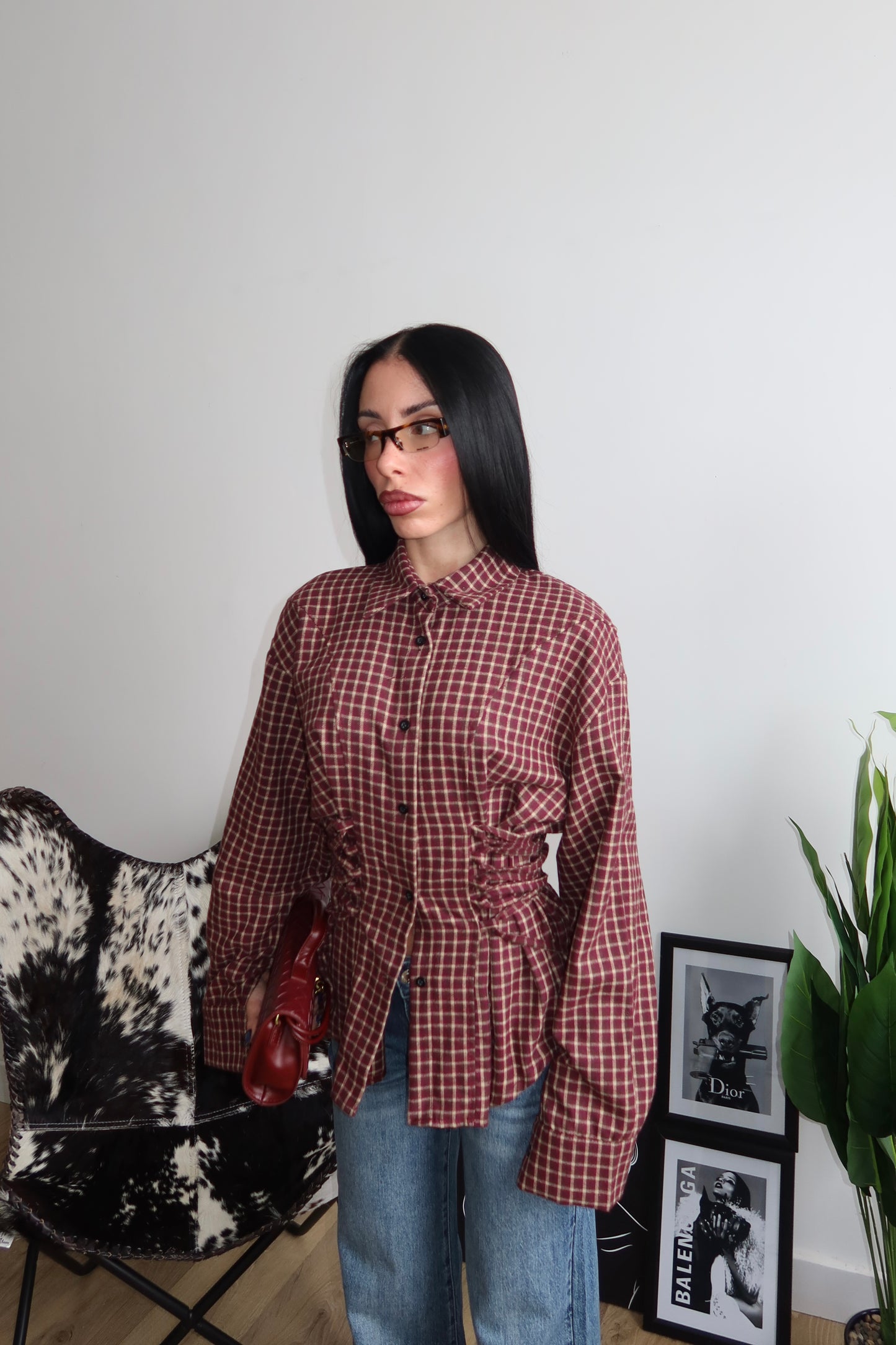 Camicia QUEEN BEE bordeaux