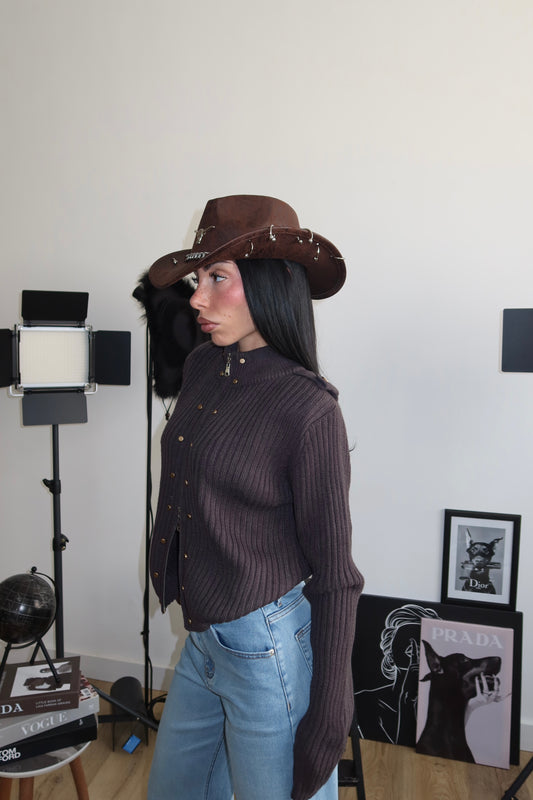 Cardigan STUDS grigio