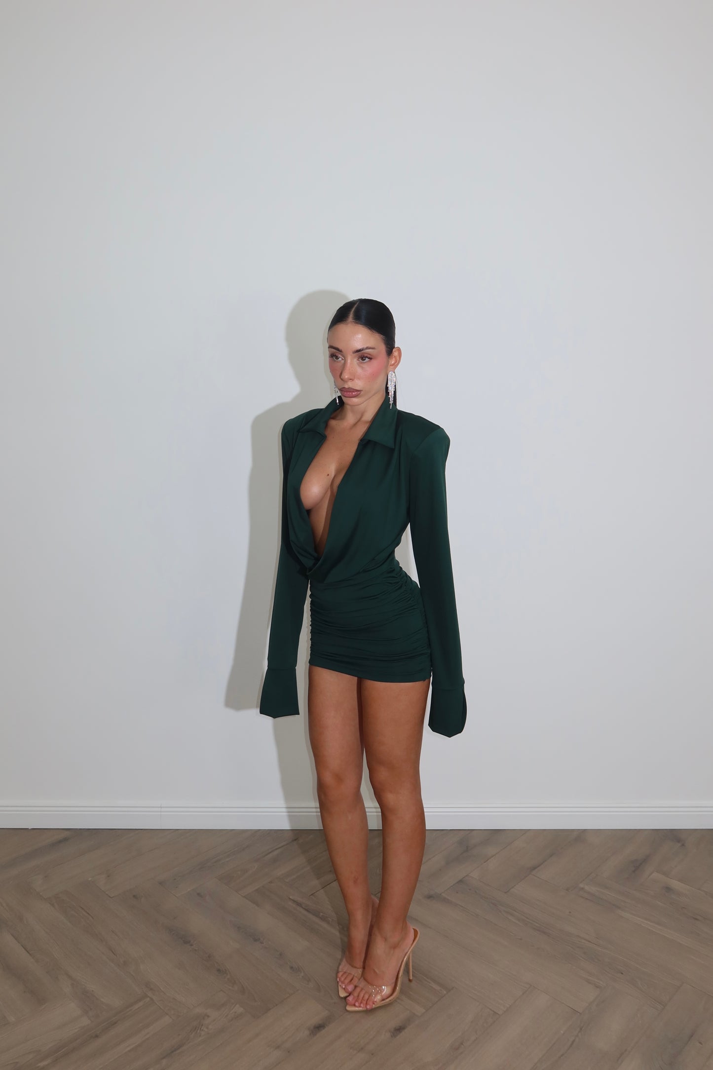 MiniDress DRAPERY verde