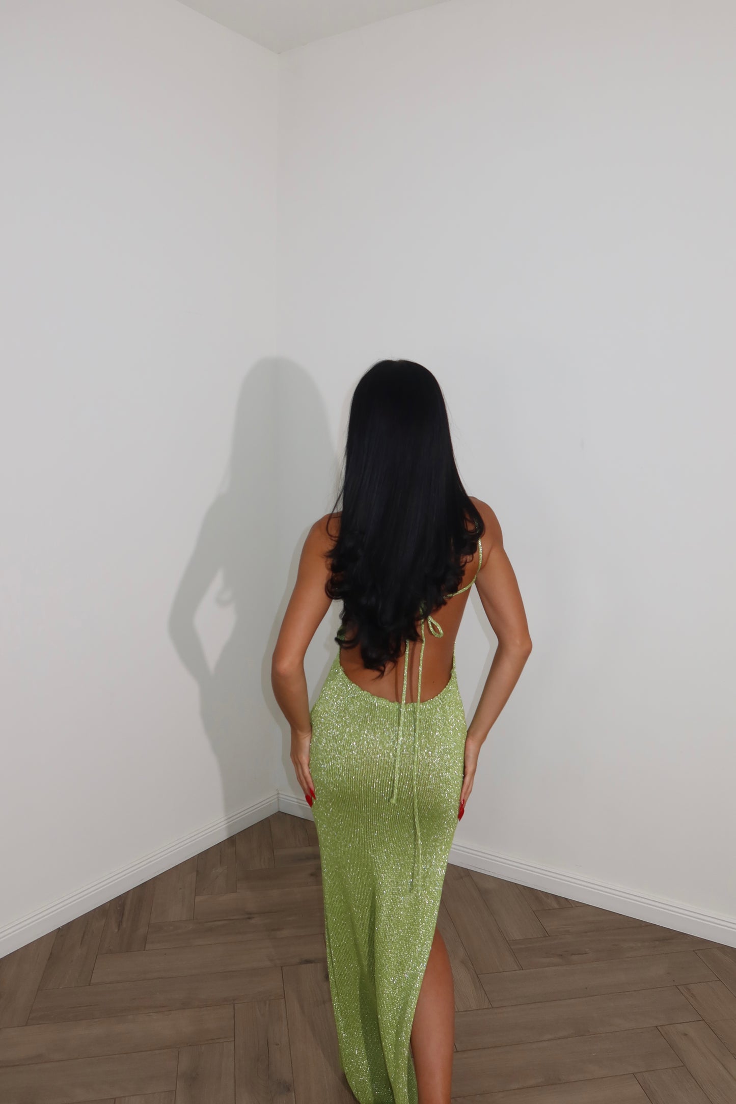 LongDress DIVINITÀ lurex verde