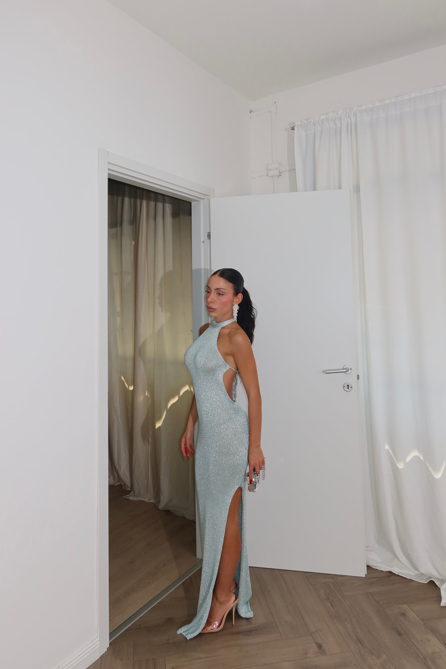 LongDress SAMARA verde Tiffany