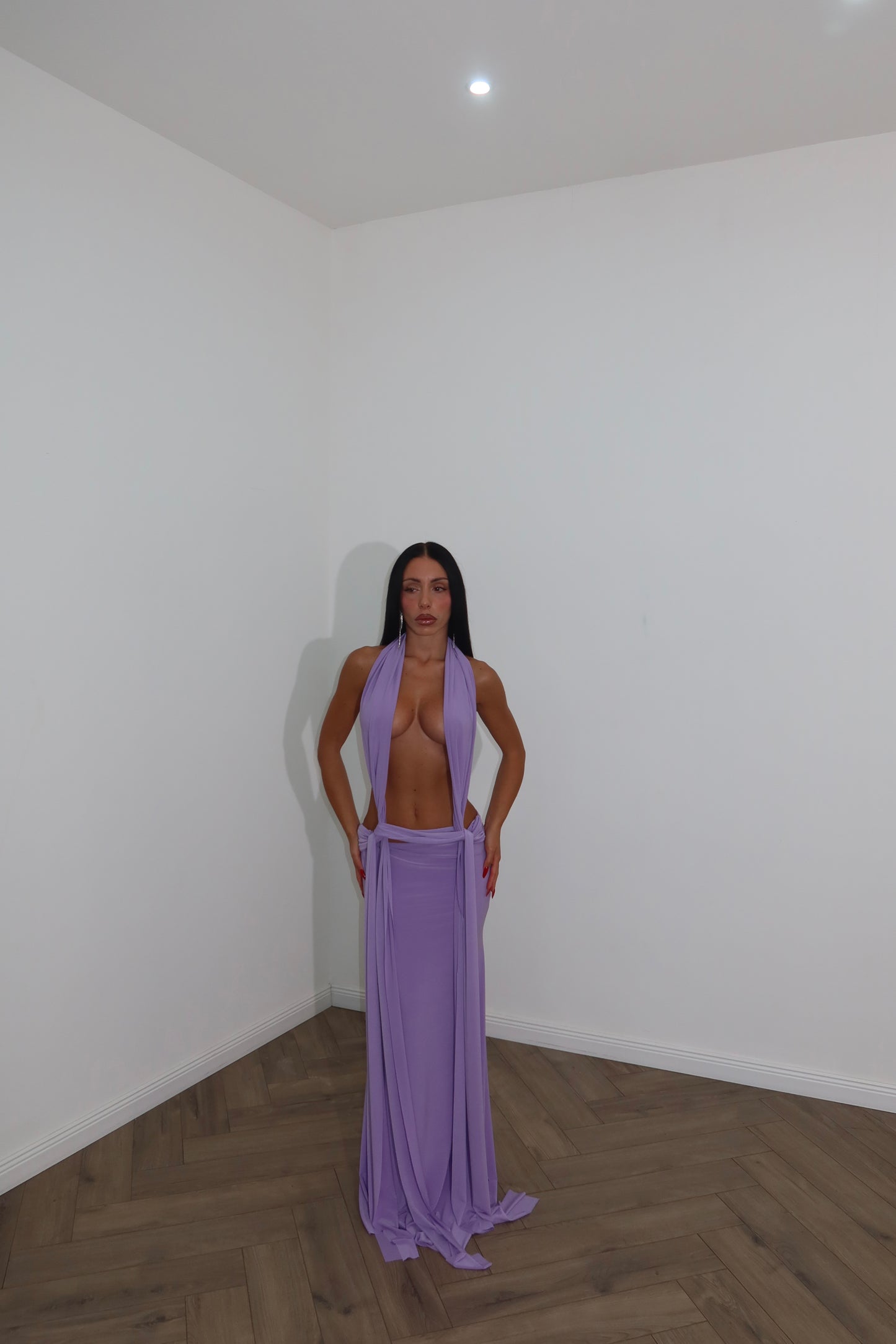 LongDress LOVE lilla