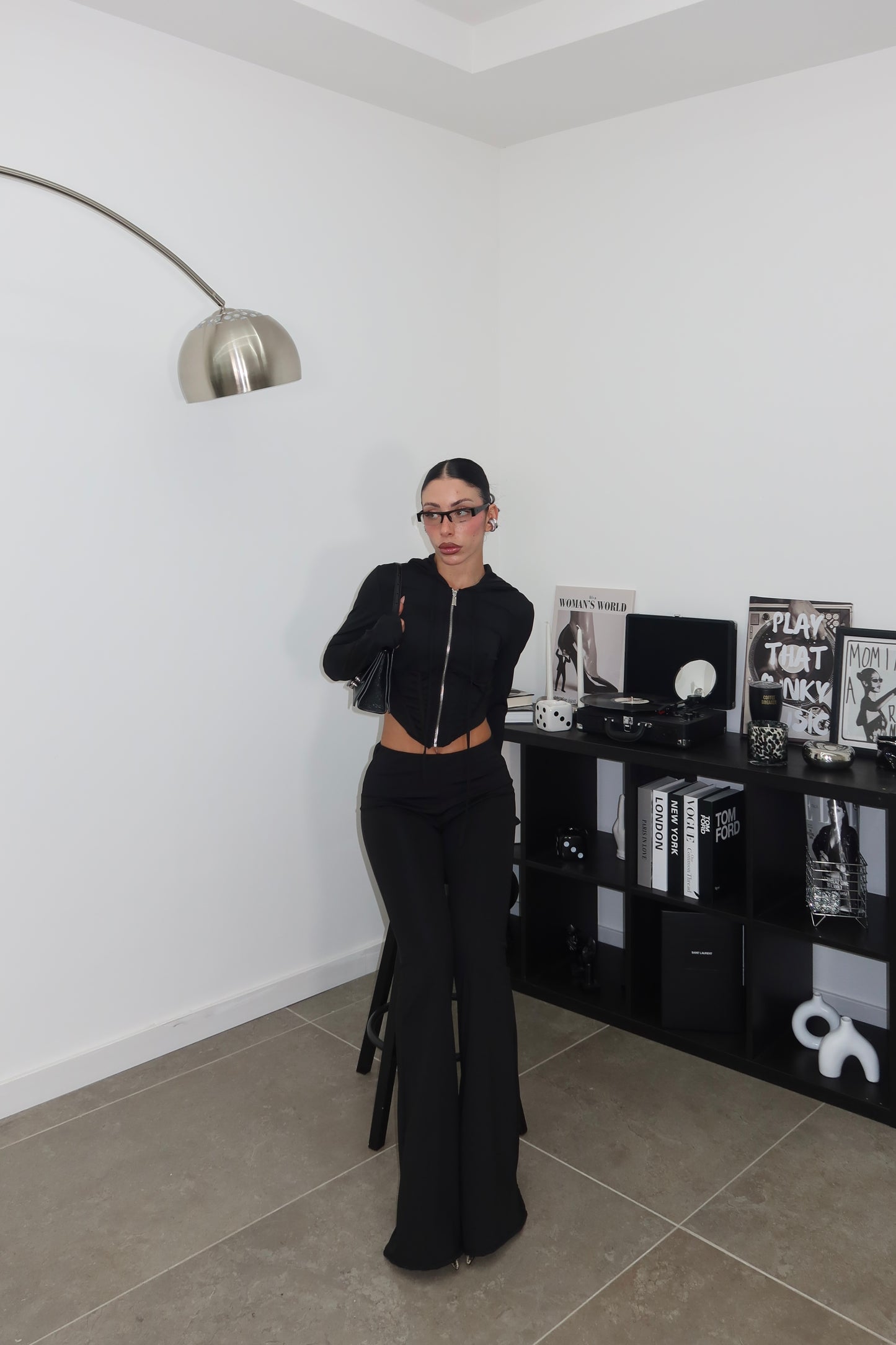 Cordset CON BUSTINO nero