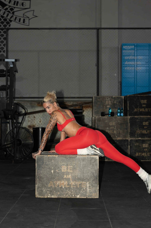 LEGGINGS SCULPT ROSSO